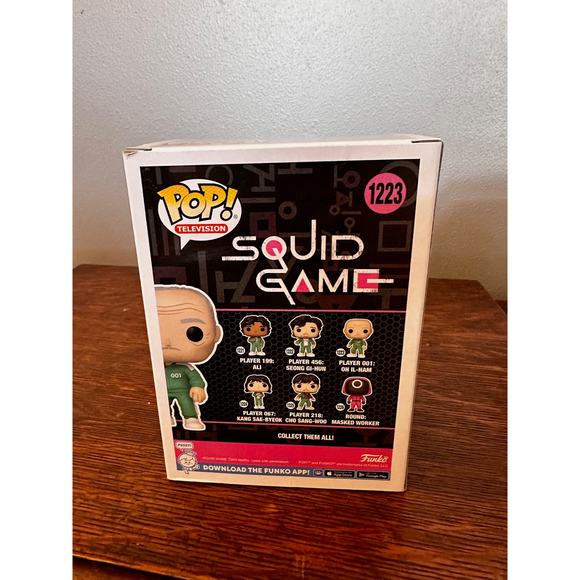 NIB Player 001: Oh Il-Nam Squid Game Funko Pop - Picture 4 of 7